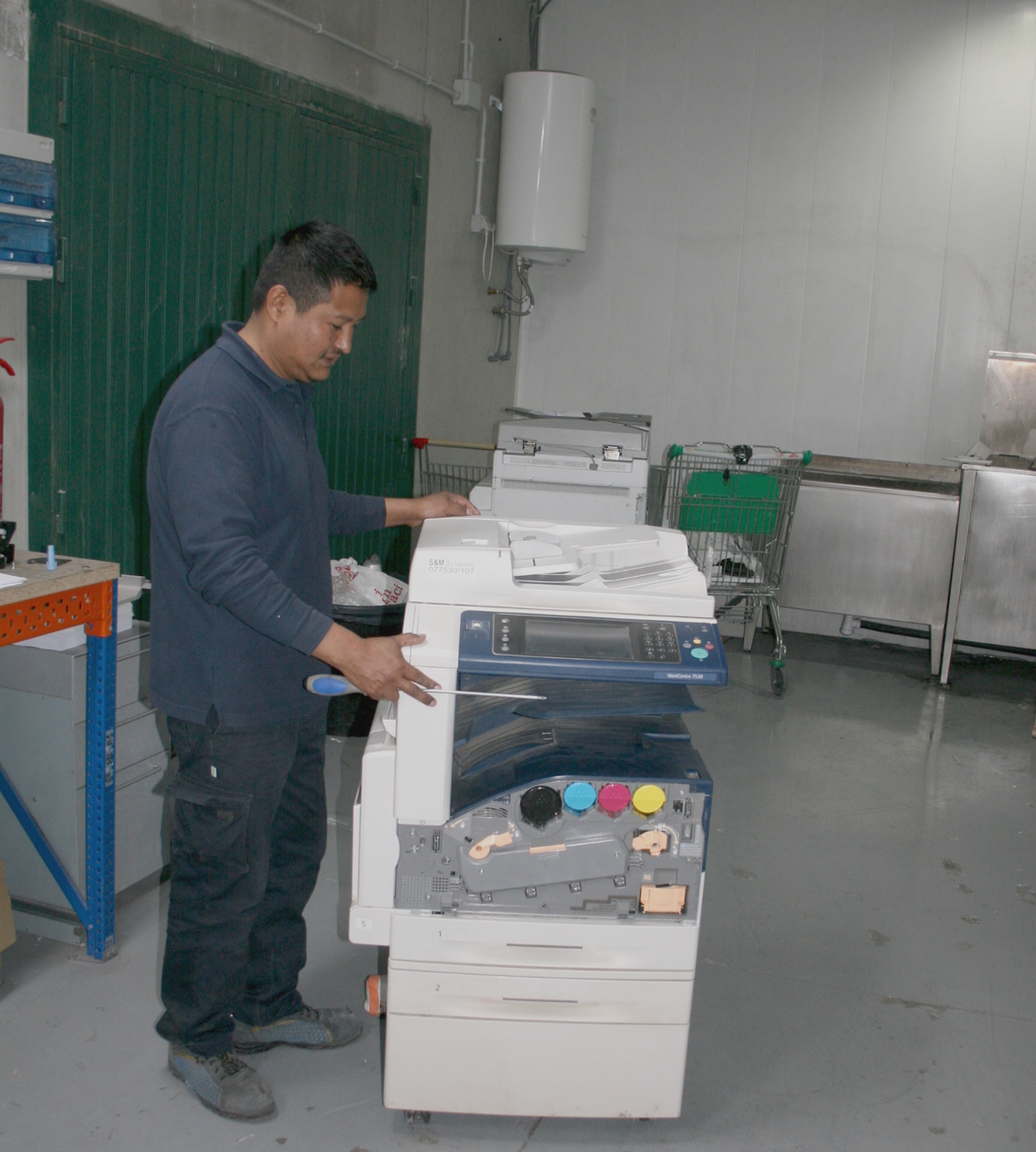 Test de funcionamiento de fotocopiadora